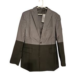 MAGE MALE One Button Blazer Suit Jacket British Coat